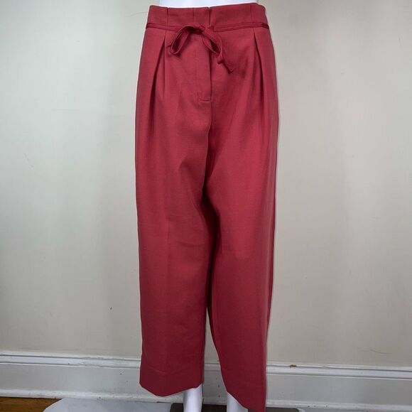 Marc New York Andrew Marc Pleated Drawstring Pants in Deep Salmon - Picture 12 of 14